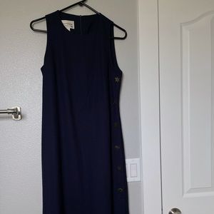 flax linen navy  maxi dress size 6